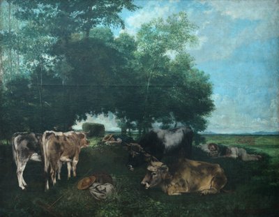 The Siesta During Haymaking Season by Gustave Courbet